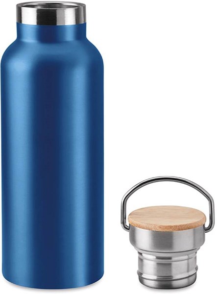 Obrázky: Nerezová modrá termoska s kovovým držadlom 0,5l, Obrázok 2