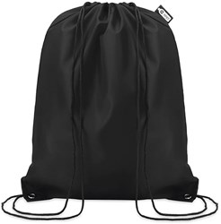 Obrázky: Čierny ruksak so šnúrkami zo 190T RPET