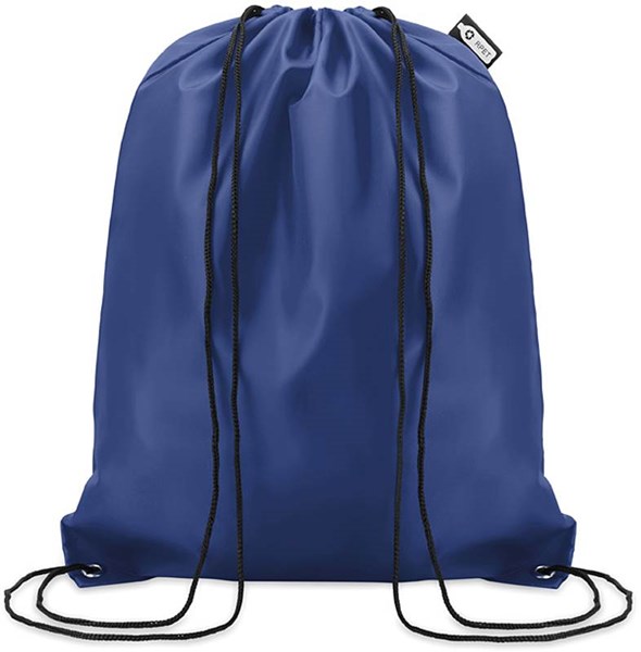 Obrázky: Modrý ruksak so šnúrkami zo 190T RPET