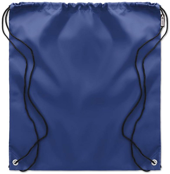 Obrázky: Modrý ruksak so šnúrkami zo 190T RPET, Obrázok 2