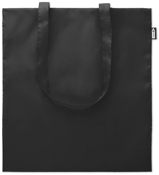 Obrázky: Čierna nákupná taška zo 190T RPET