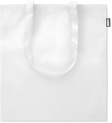 Obrázky: Biela nákupná taška zo 190T RPET