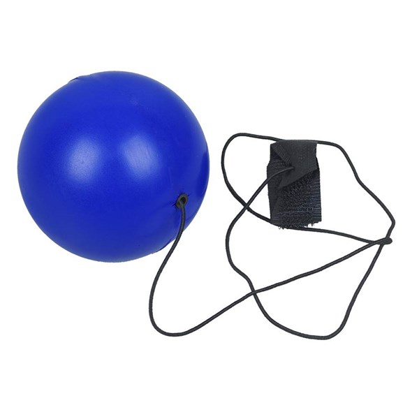 Obrázky: Antistresová lopta na gumičke, modrá