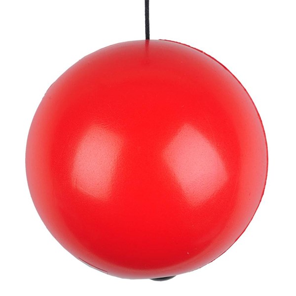 Obrázky: Antistresová lopta na gumičke, červená, Obrázok 2