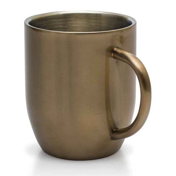 Obrázky: Termohrnček s uchom bronzový 380 ml, celonerez