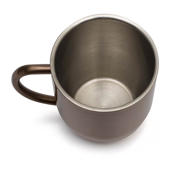 Obrázky: Termohrnček s uchom bronzový 380 ml, celonerez, Obrázok 2