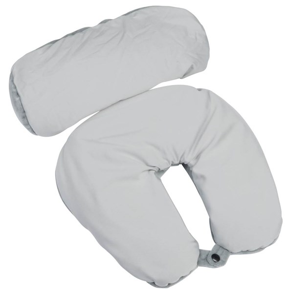 Obrázky: Šedý cestovný golier/vankúš plnený guličkami, Obrázok 2