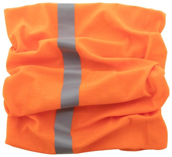 Obrázky: Oranžová reflexná bandana - šatka/nákrčník/čiapka