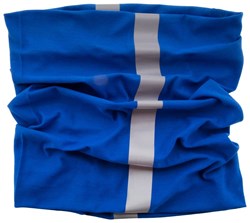 Obrázky: Modrá reflexná bandana - šatka/nákrčník/čiapka