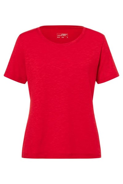 Obrázky: Dámske tričko Sport Melange 180, červená XS, Obrázok 4