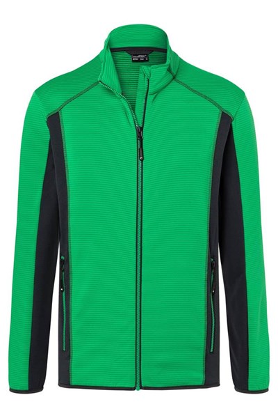 Obrázky: STRETCH FLEECE JACKET 200 zeleno-antracitová S, Obrázok 4