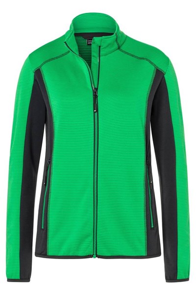 Obrázky: Dám.STRETCH FLEECE JACKET 200 zeleno-antracit. M, Obrázok 2