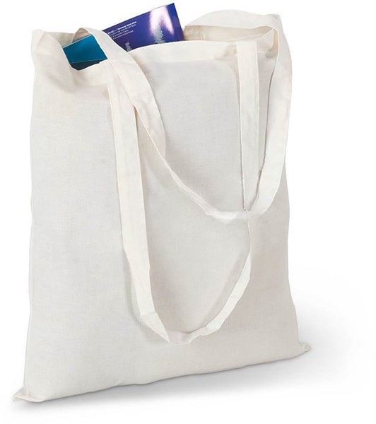Obrázky: Nákupná taška z prírodnej bavlny s dlhými ušami, Obrázok 2