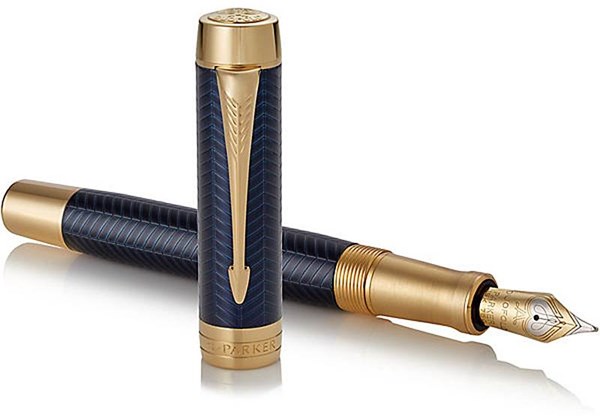 Obrázky: PARKER Duofold Prestige, modré plniace pero, F, Obrázok 4