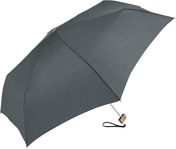 Obrázky: Ultraplochý skladcí trojdielny mini dáždnik,šedá, Obrázok 1