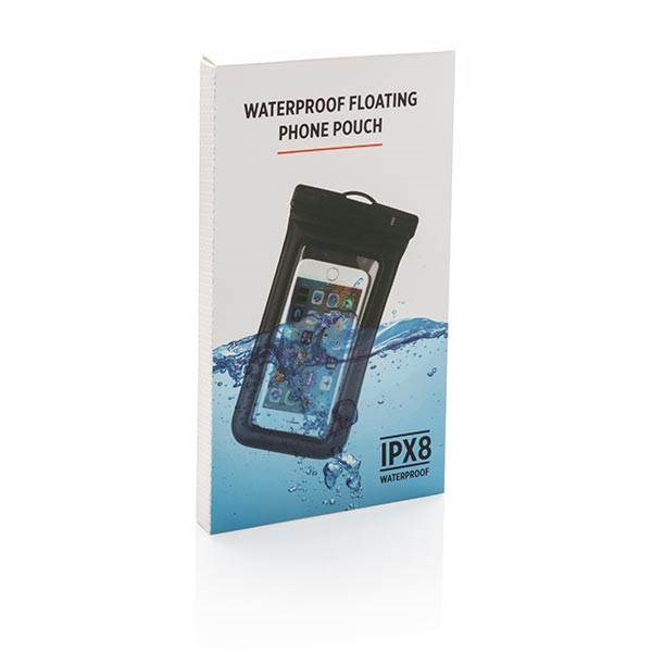 Obrázky: Čierne IPX8 vodotesné plávajúce puzdro na telefón, Obrázok 5