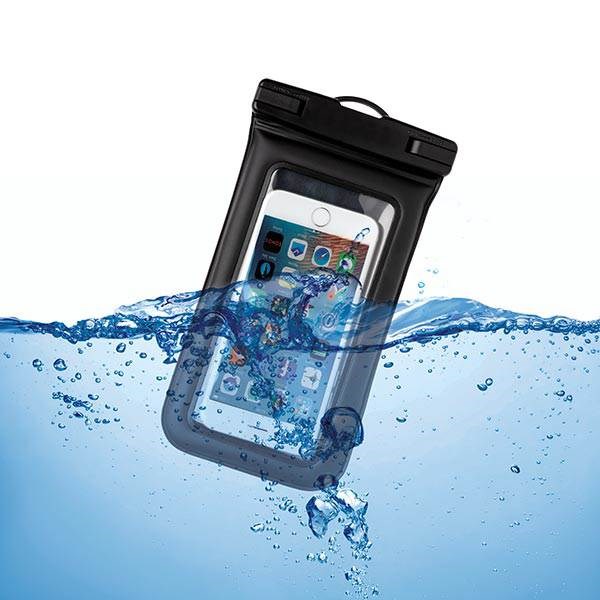 Obrázky: Čierne IPX8 vodotesné plávajúce puzdro na telefón, Obrázok 8