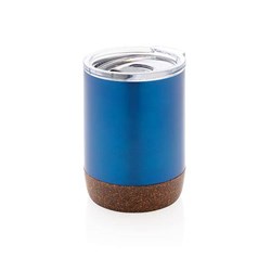 Obrázky: Malý korkový termohrnček 180 ml, modrý