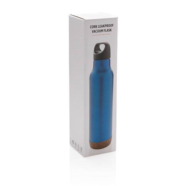 Obrázky: Modrá nepriepustná korková termofľaša 600 ml, Obrázok 5