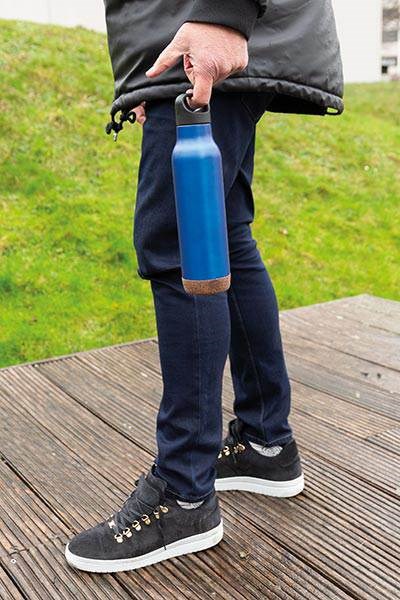 Obrázky: Modrá nepriepustná korková termofľaša 600 ml, Obrázok 9