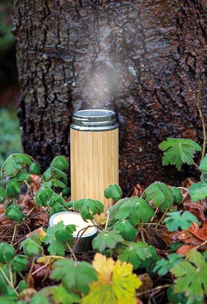 Obrázky: Nerezová termofľaša s bambusovým plášťom, 320 ml, Obrázok 9