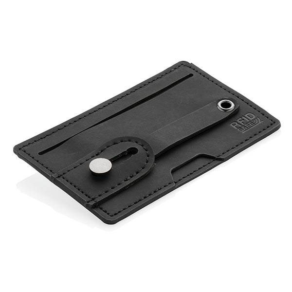 Obrázky: Černé RFID puzdro na karty 3 v 1 na telefon