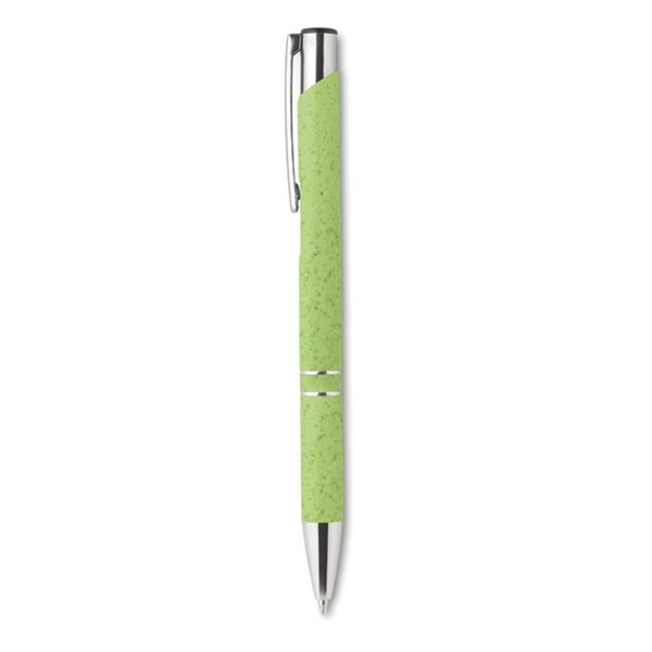 Obrázky: Guličkové pero Jola z pšeničnej slamy, zelené, Obrázok 2