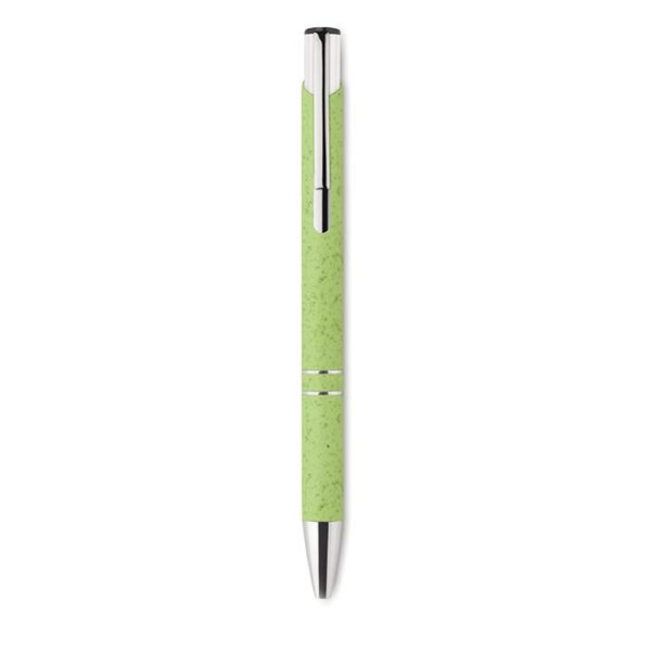 Obrázky: Guličkové pero Jola z pšeničnej slamy, zelené, Obrázok 3
