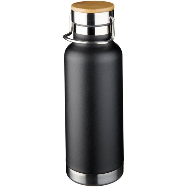 Obrázky: Čierna medená fľaša s vákuovou izoláciou, 480 ml, Obrázok 2