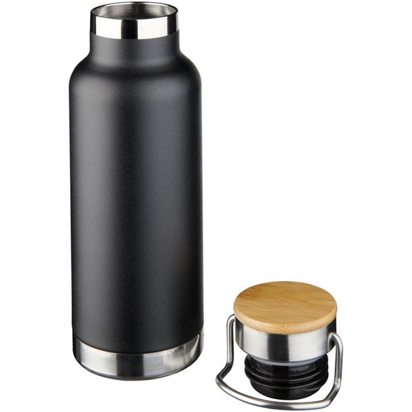 Obrázky: Čierna medená fľaša s vákuovou izoláciou, 480 ml, Obrázok 3