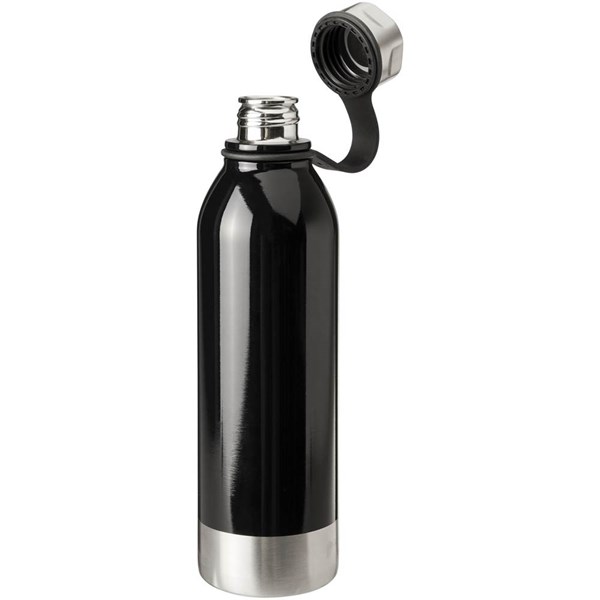 Obrázky: Čierna fľaša z nerezovej ocele, 740 ml, Obrázok 2