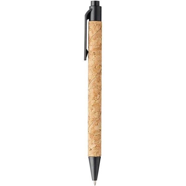 Obrázky: Guličkové pero z korku a pšeničnej slamy, čierne, Obrázok 6