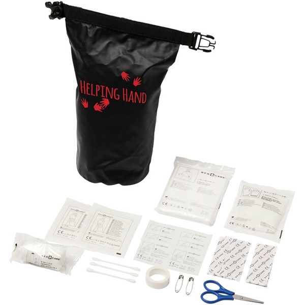 Obrázky: 30dielna vodoodolná taška prvej pomoci, čierna, Obrázok 6