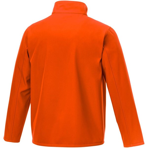 Obrázky: Oranžová softshellová pánska bunda XS, Obrázok 3