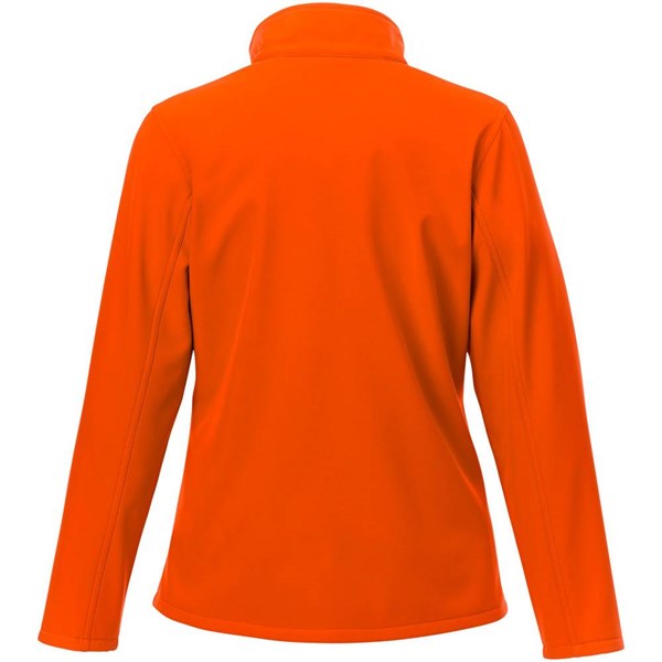 Obrázky: Oranžová softshellová dámska bunda XS, Obrázok 2
