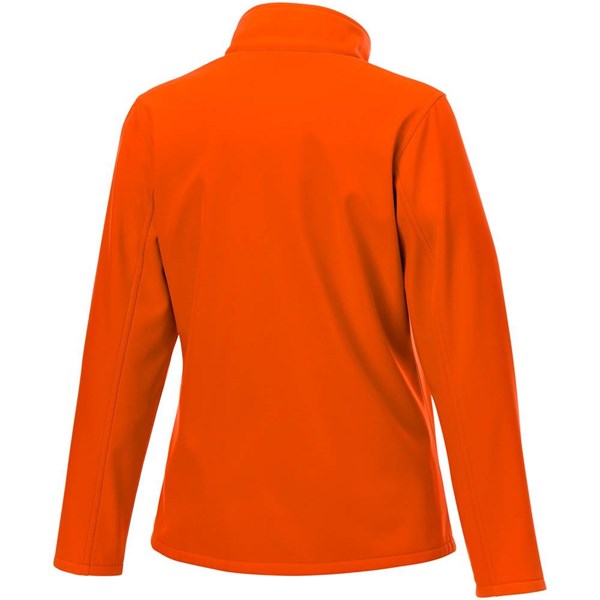 Obrázky: Oranžová softshellová dámska bunda XS, Obrázok 3