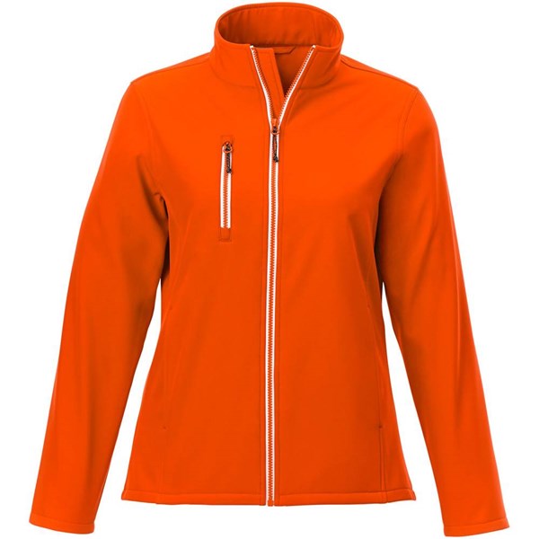 Obrázky: Oranžová softshellová dámska bunda XS, Obrázok 5