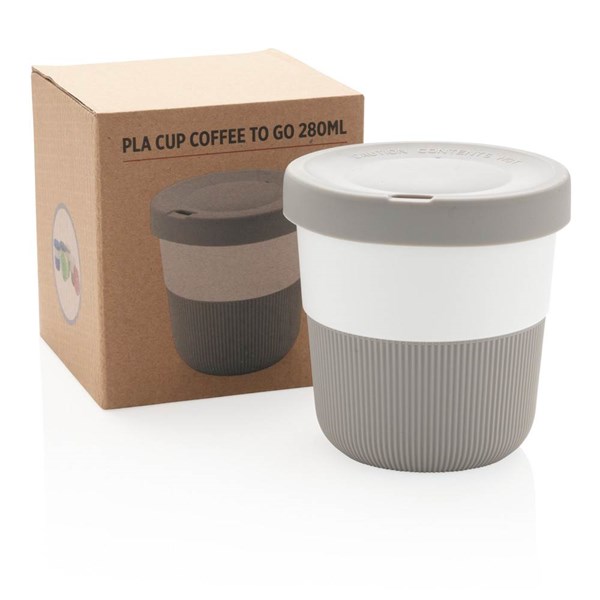 Obrázky: PLA hrnček coffee to go 280ml, šedá, Obrázok 7