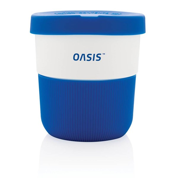 Obrázky: PLA hrnček coffee to go 280ml, modrá, Obrázok 4