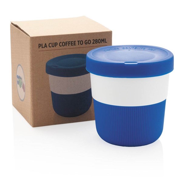 Obrázky: PLA hrnček coffee to go 280ml, modrá, Obrázok 7