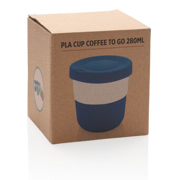 Obrázky: PLA hrnček coffee to go 280ml, modrá, Obrázok 8
