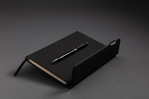 Obrázky: Poznámkový blok s perom, čierna, Obrázok 8