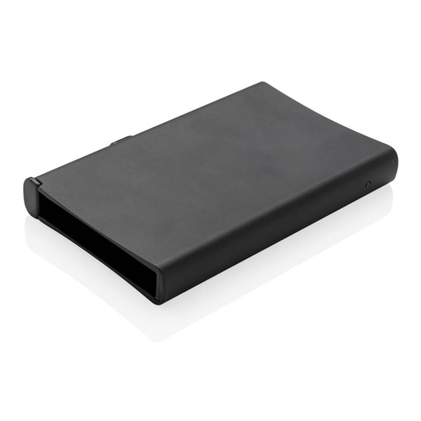 Obrázky: Hliníkové RFID puzdro na karty, čierna, Obrázok 3