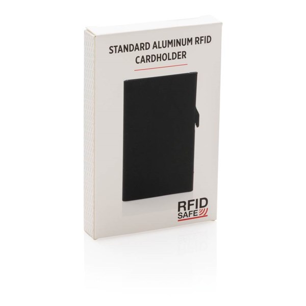 Obrázky: Hliníkové RFID puzdro na karty, čierna, Obrázok 9