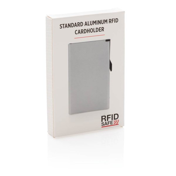 Obrázky: Hliníkové RFID puzdro na karty, strieborná, Obrázok 9