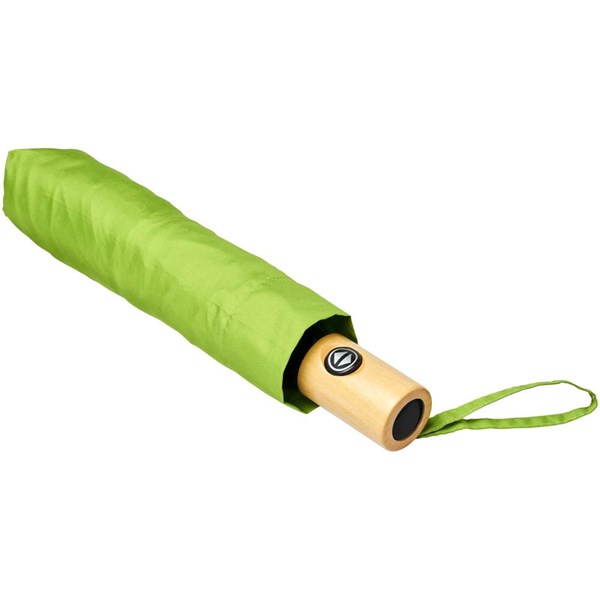 Obrázky: Recyklovaný skladací dáždnik automatický zelený, Obrázok 2