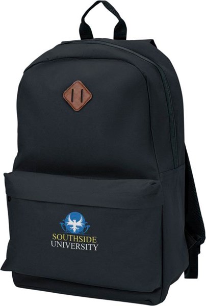 Obrázky: čierny ruksak s čiernym zipssom a uchom, Obrázok 3