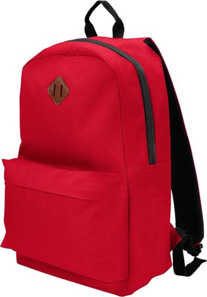 Obrázky: Červený ruksak s čiernym zipssom a uchom