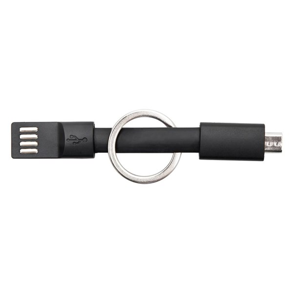 Obrázky: Čierny prívesok s USB/micro USB prenos dát, Obrázok 3