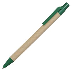 Obrázky: Papierové guličkové pero, zelené plast.doplnky
